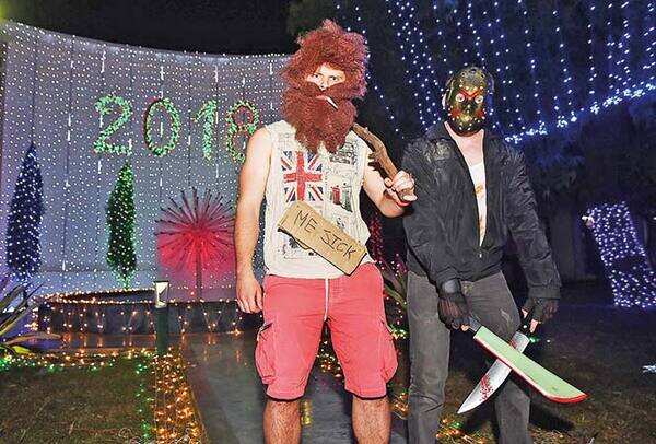 RAN_6680-Igor-(dressed-as-Russian-tourist)-and-Mike-(dressed-as-Jason-from-the-movie-Friday-The-13th)