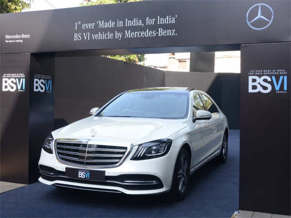 Mercedes: Mercedes unveils India's first, locally made BS-VI car ...