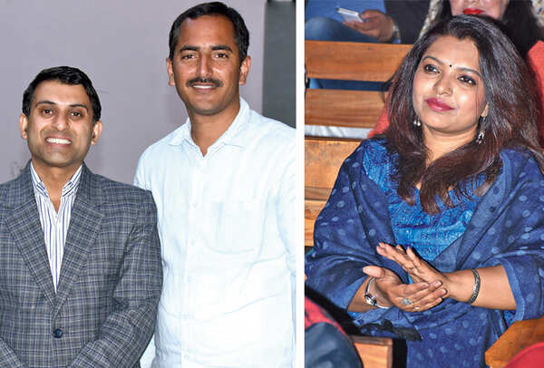 Ravi Mishra and Mayank Tiwari (R) Sudeshna Majumdar (BCCL/ Vishnu Jaiswal)