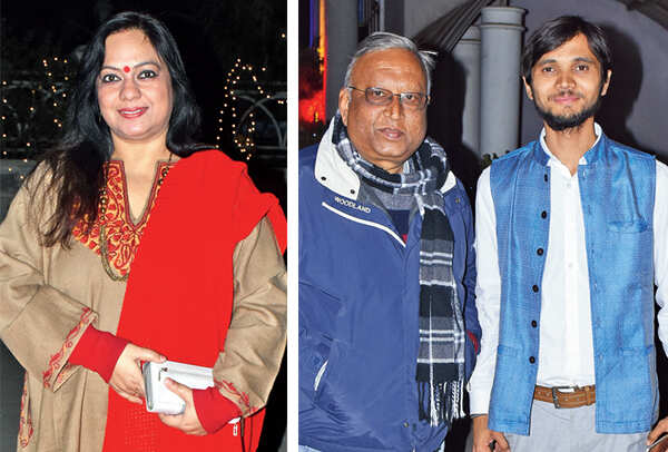 Priya Saxena (R) Rajesh Kumar and Privendra Singh (BCCL/ Vishnu Jaiswal)