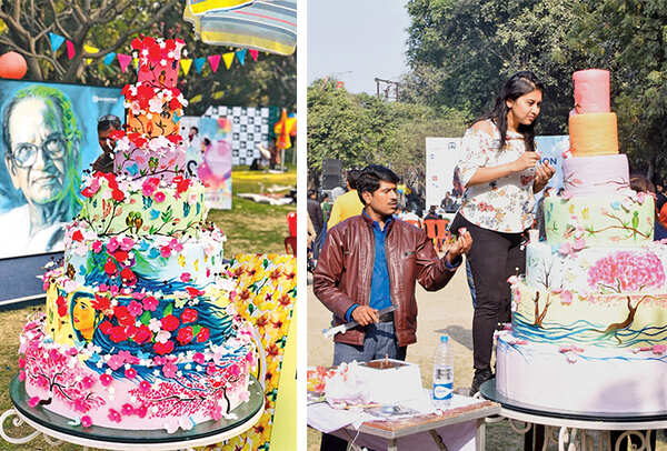 Aarti Vaid prepared a 104 kg cake which was later donated to feed the under- privileged kids in the city (BCCL/ Farhan Ahmad Siddiqui)