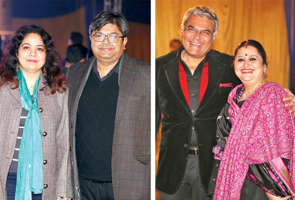 Pravin Kishor and Vandana Pravin (R) Rajneesh Chopra and Anjali (BCCL/ Aditya Yadav)
