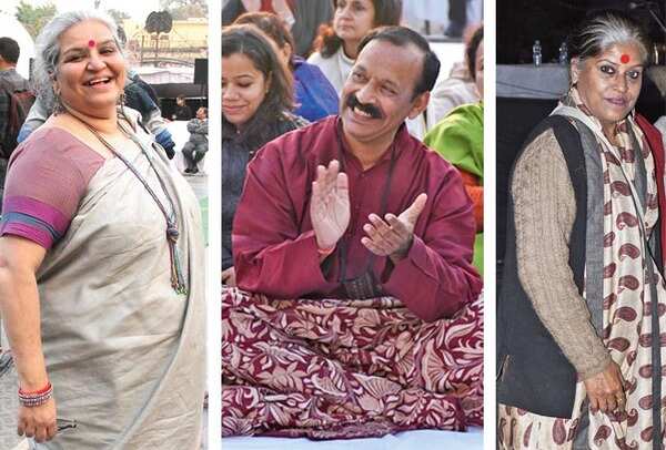 (L-R) Madhavi Kuckreja, Prof Rakesh Chandra and Runa Bennerjee (BCCL/ Farhan Ahmed Siddiqui and Vishnu Jaiswal)