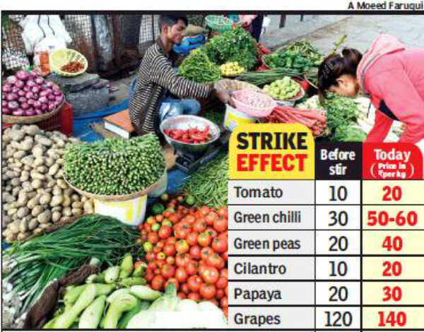 Karond Mandi In Bhopal: Strike at mandi: Brace for rise in fruit ...