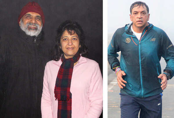 Sudhir and Madhuri Halwasiya (R) Virendra Ojha (BCCL/ Aditya Yadav)