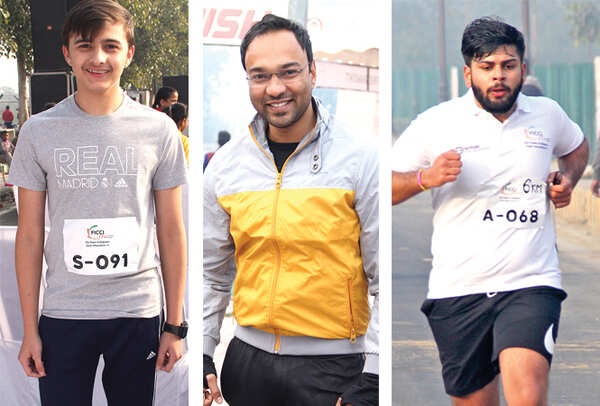 Aaron Beecham, Abhinav Singh and Akshay Gupta  (BCCL/ Aditya Yadav)