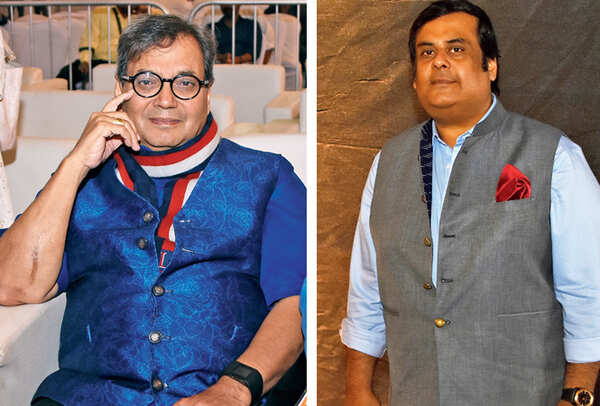 Subhash Ghai (L) and Rahul Mittra at the UP Investor’s Summit, Lucknow (BCCL/ Farhan Ahmed Siddiqui)