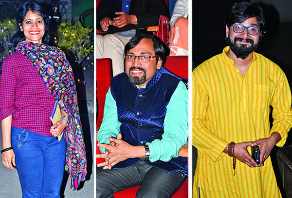 Seema Modi, Sarvesh Asthana and Vijit Singh (BCCL/ Vishnu Jaiswal)
