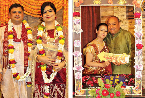 Punit and Soniya (R) Rishika and Shashank Basu (BCCL/ Arvind Kumar)