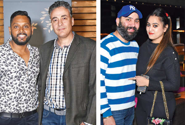 Anurag and Sunel (R) Bhuwan & Sheeba Oberoi (BCCL/ Aditya Yadav)