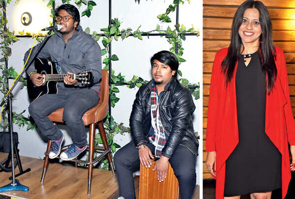 Arush Anand & Abhishek Sharma (R) Shalini (BCCL/ Aditya Yadav)