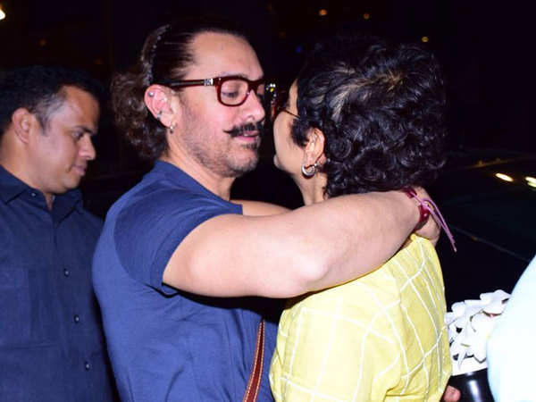 Captured: Aamir Khan’s intimate kiss with Kiran Rao on his birthday ...