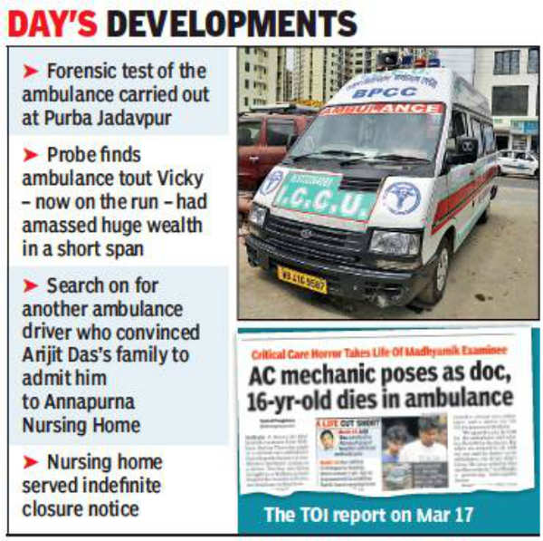 Doctors to be questioned over ambulance death | Kolkata News - Times of ...