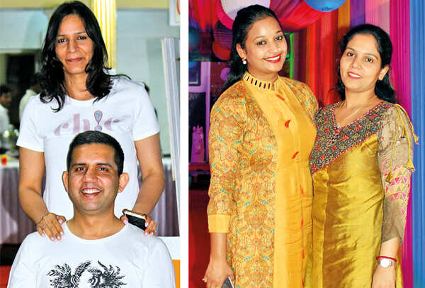 Amita and Pushkar (R) Bharti and Megha (BCCL/ Arvind Kumar)