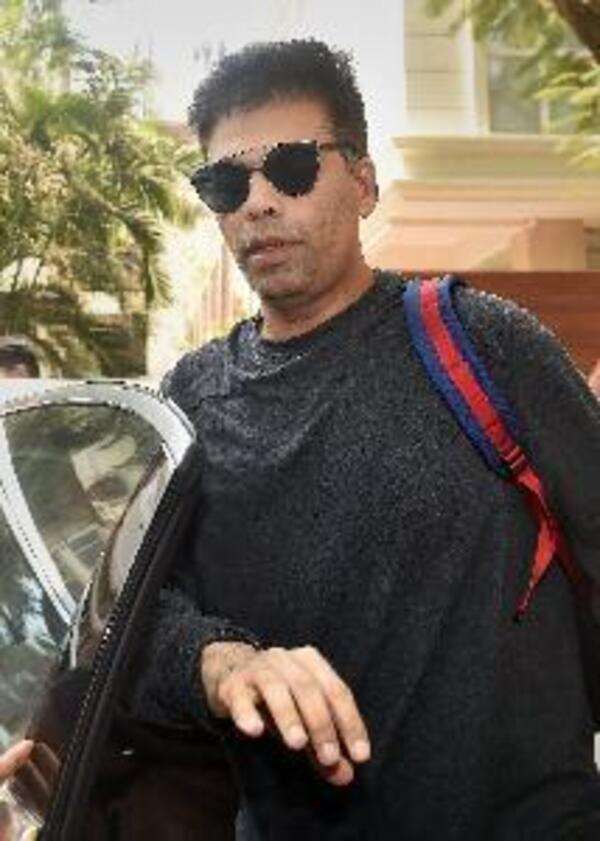Mumbai: Bollywood filmmaker Karan Johar arrives at the residence of actor Anil K...