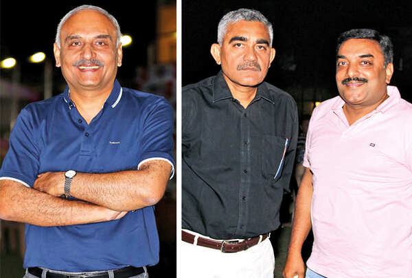 Saumitra Pandey (R) Vivek and Mayank (BCCL/ Aditya Yadav)