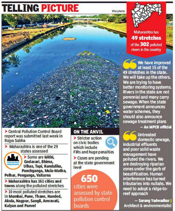 Mula-Mutha among most polluted rivers in country | Pune News - Times of ...