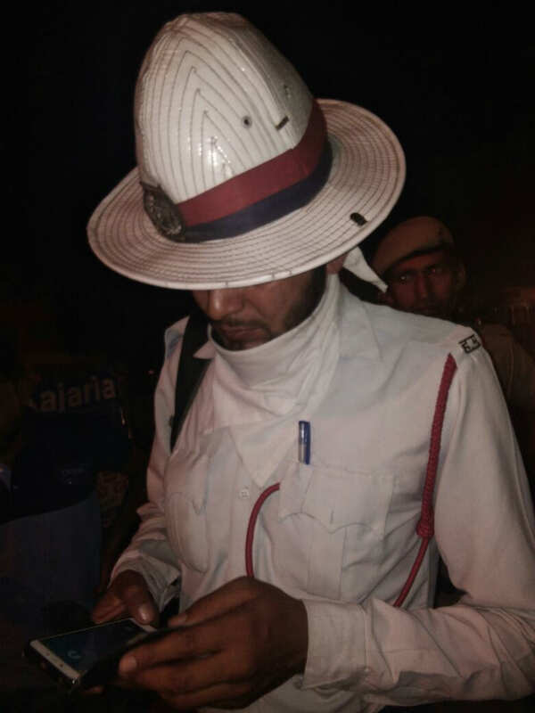 Erring cop Yaseen in police uniform