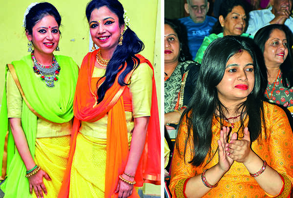 Nidhi Prakasha and Kirti Jalan(R) Nikita Bose (BCCL/Vishnu Jaiswal)