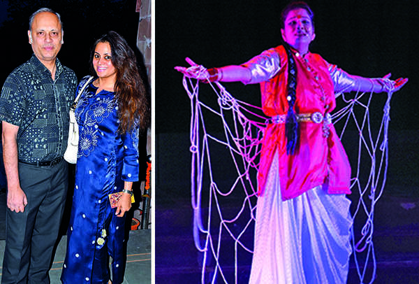Samarth and Anju Narain (R) Shubhra Mittal in the play (BCCL/Vishnu Jaiswal)