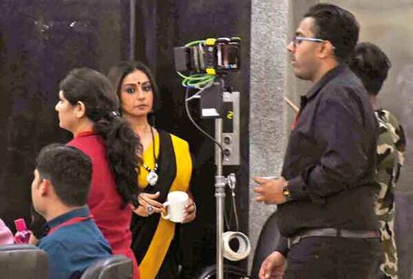 Divya Dutta during one of the scenes at Indira Gandhi Pratishthan in Gomti Nagar(BCCL/ Vishnu Jaiswal)