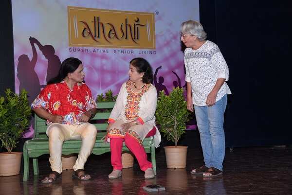 Athashrians performed a comedy skit during the 'Anandghan 2018', an annual day of Athashrians by Athashri Foundation