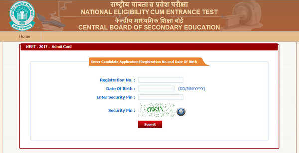 NEET Admit Card 2018: CBSE releases NEET Admit Card, check and download ...