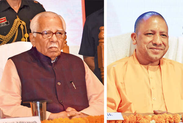 Ram Naik and Yogi Adityanath (BCCL/ Vishnu Jaiswal)