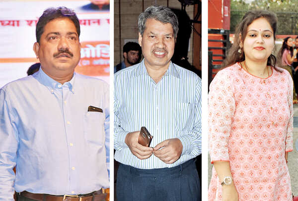 (L-R) DR Sahu, GB Pattanaik and Sivangi Singh (BCCL/ Vishnu Jaiswal)