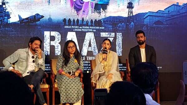 Raazi team at Ae Watan song launch