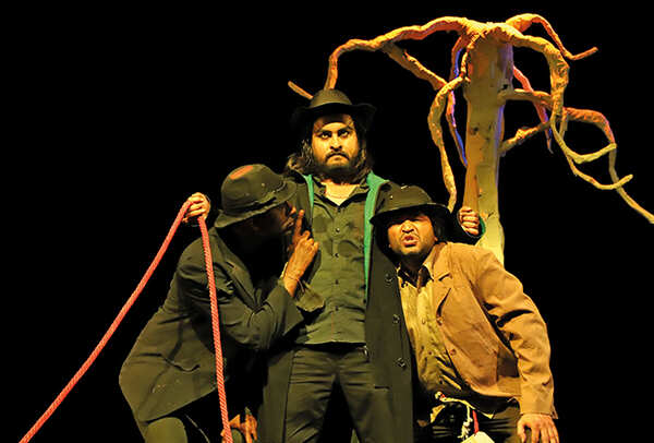 A scene from the play Wating For Godot (BCCL/ Arvind Kumar)