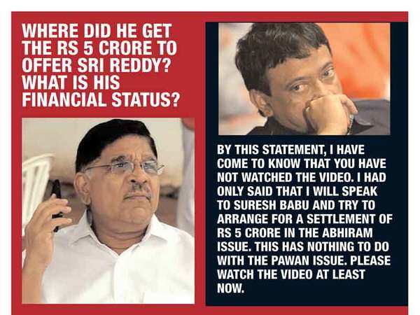 Ram Gopal Varma gives a strong rebuttal to Allu Aravind in a lengthy ...