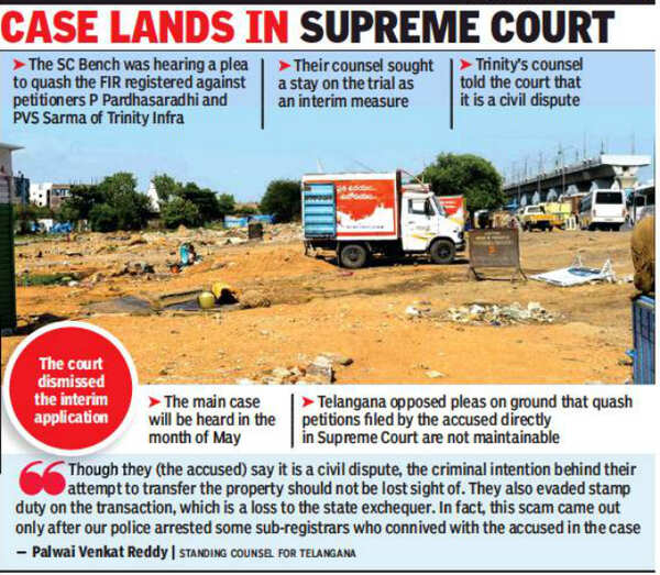 Supreme Court Miyapur scam Supreme Court junks plea seeking stay on
