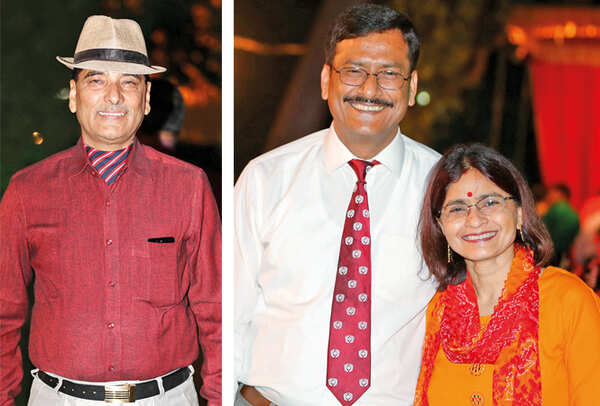 Shivmangal Singh Rathore (R) Shyam Singh Dhami and Maya Dhami (BCCL/ Aditya Yadav)