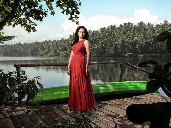 Red seems to Anusree's favourite colour