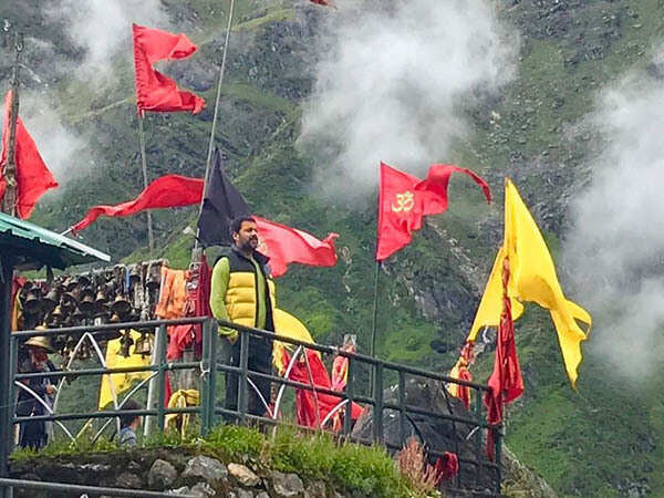 Abhishek Kapoor at Kedarnath temple
