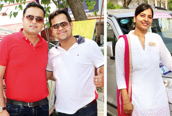 Varun Mundra and Amit Modi (R) Ankita Agrawal (BCCL/ Unmesh Pandey)