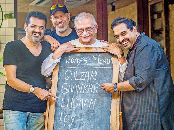 The musical magicians: Ehsaan Noorani, Loy Mendonsa, Gulzar and Shankar Mahadevan