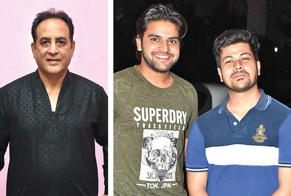Ajay Sharma (R) Navneet Mishra and Nimesh Bhandari (BCCL/ Vishnu Jaiswal)