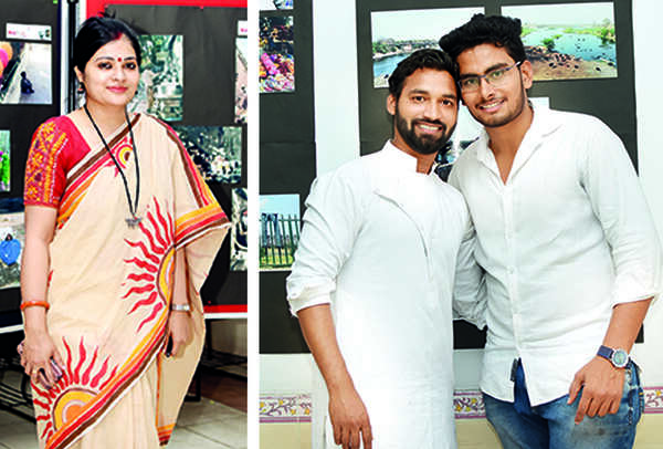 Surabhi Yadav (R) Vivek Kashyap (L) and Vineet Yadav (BCCL/ Farhan Ahmad Siddiqui)