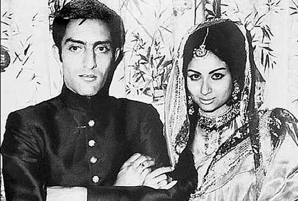 Mansoor Ali Khan Pataudi and Sharmila on their wedding day (BCCL)
