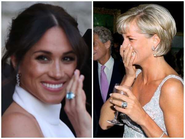 Princess Diana's ring that Meghan was seen sporting