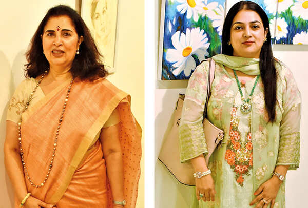 Urvashi Sahni (R) Bushra Masood (BCCL/ Vishnu Jaiswal)