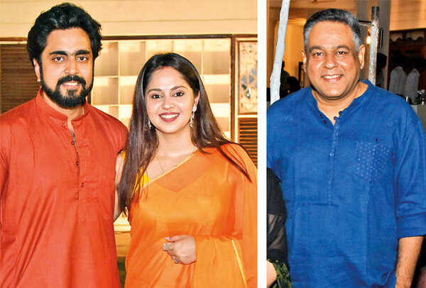 Aviral and Anisha Jain with Amit Trivedi (BCCL/ Vishnu Jaiswal)