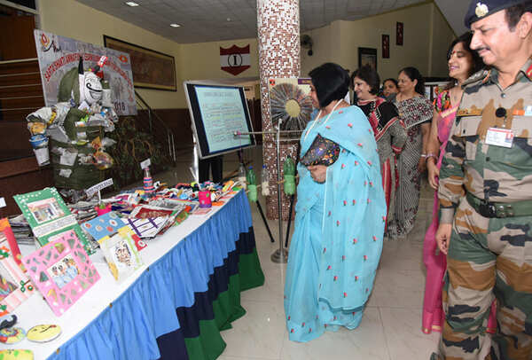 Children showcased their talent through an exhibition that concluded the summer camp