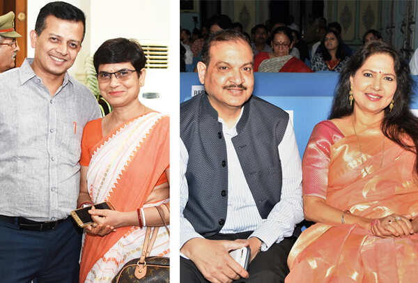 (L) Partha Sarthi Sen Sharma and Leena Johri (R) Praveer and Sadhna Kumar (BCCL/ Farhan Ahmad Siddiqui)