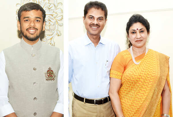 (L) Vishal Jain (R) Ashu and Dr Anita Bhatnagar Jain (BCCL/ Farhan Ahmad Siddiqui)