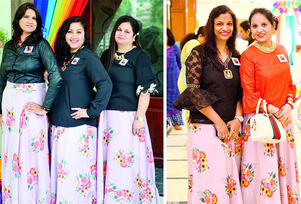 (L) Kanak, Gunjan and Anika (R) Shalini and Rati (BCCL/ Pankaj Singh)