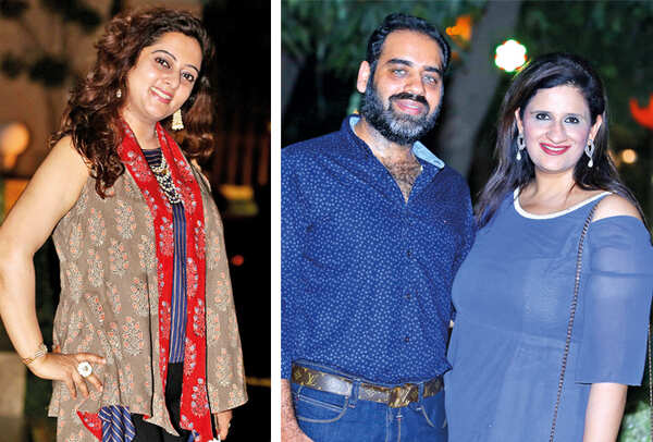 (L) Safina Khan (R) Vishal and Sarika (BCCL/ Aditya Yadav)