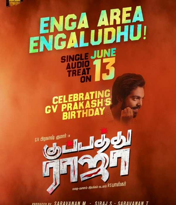 Kuppathu Raja song to release on GV Prakash's birthday | Tamil Movie ...